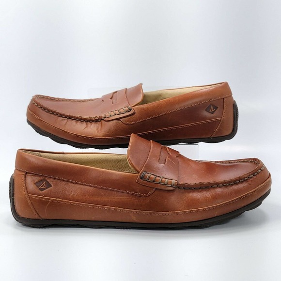 Sperry Top-Sider Hampden Casual Loafer Mens Size 8.5 Brown Leather - Picture 6 of 9